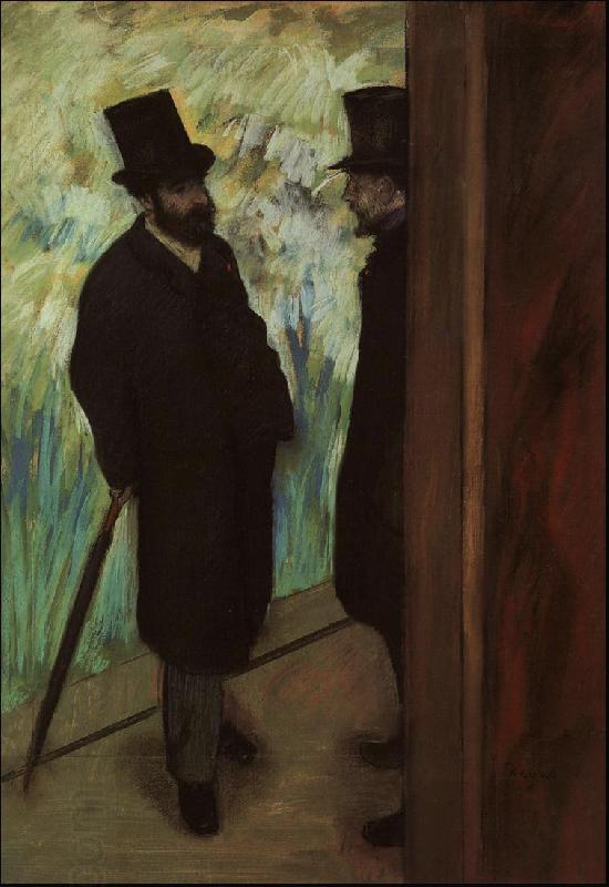Edgar Degas Halevy and Cave Backstage at the Opera